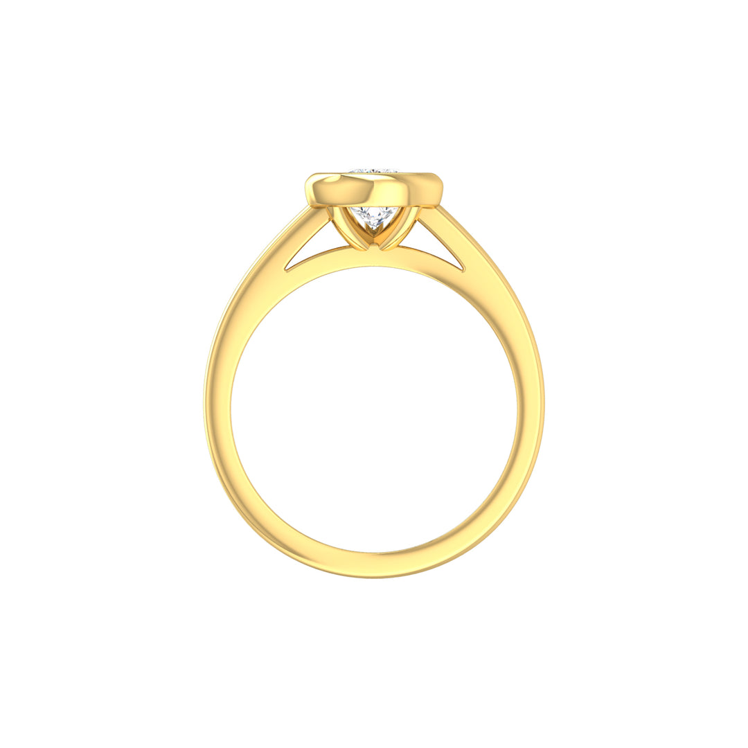Louis Thompson Midrand Ring 9K Yellow Gold with 1.00ct Lab Diamond
