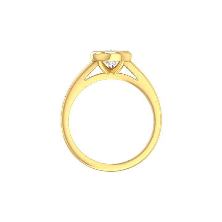 Louis Thompson Midrand Ring 9K Yellow Gold with 1.00ct Lab Diamond