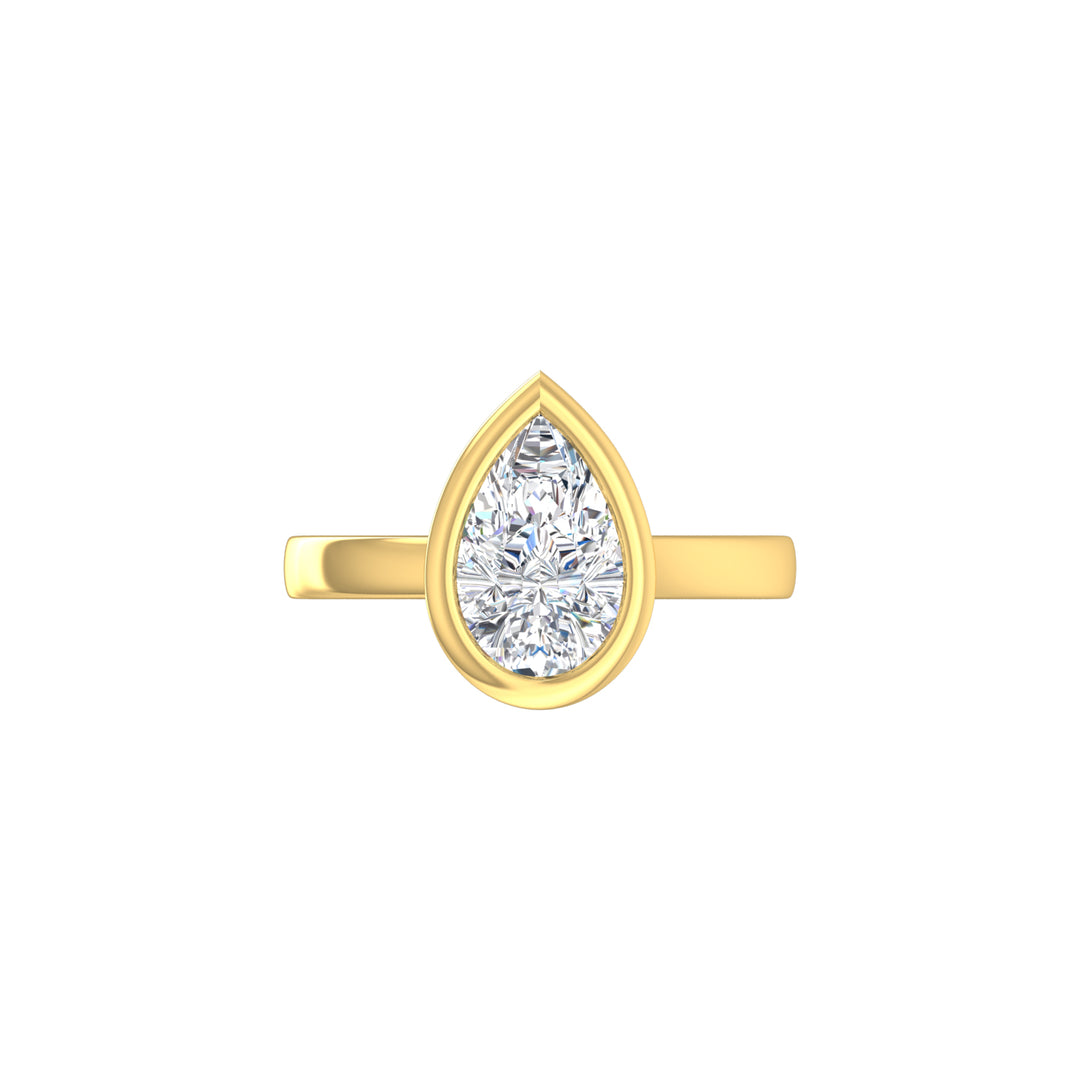Louis Thompson Musina Ring 9K Yellow Gold with 2.00ct Lab Diamond