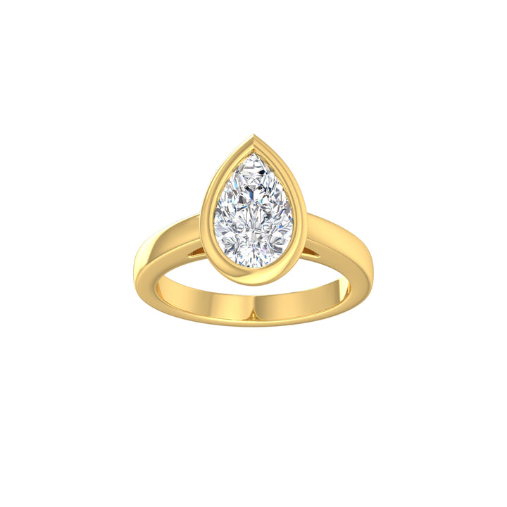 Louis Thompson Musina Ring 9K Yellow Gold with 2.00ct Lab Diamond