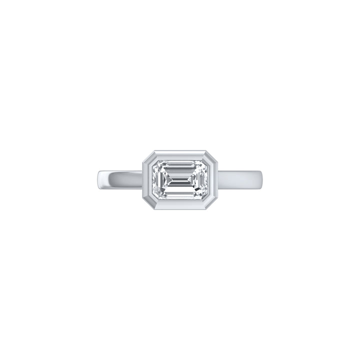 Louis Thompson Tembisa Ring 9K White Gold with 1.00ct Lab Diamond