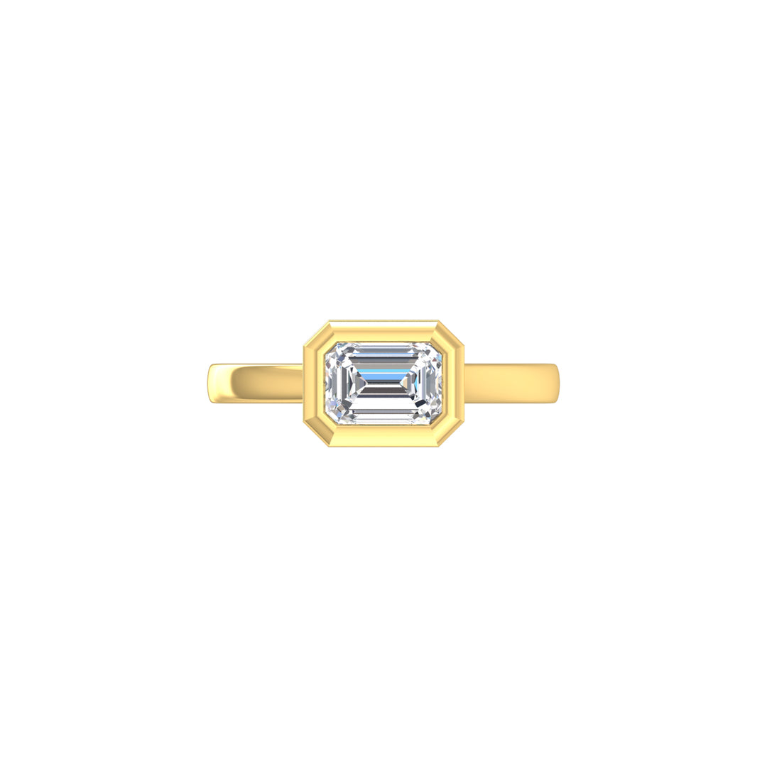 Louis Thompson Tembisa Ring 9K Yellow Gold with 1.00ct Lab Diamond