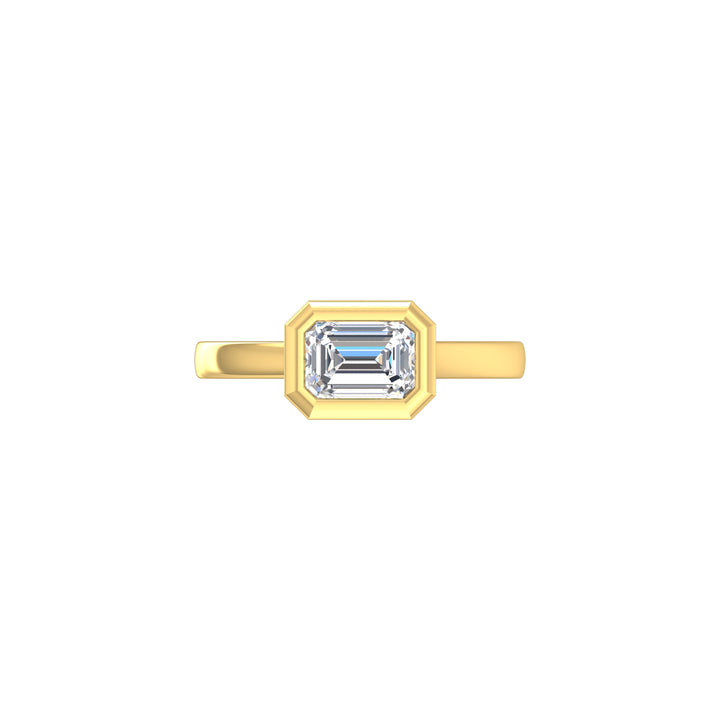 Louis Thompson Tembisa Ring 9K Yellow Gold with 1.00ct Lab Diamond