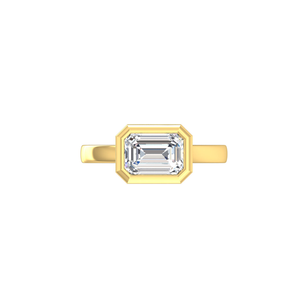 Louis Thompson Secunda Ring 9K Yellow Gold with 2.00ct Lab Diamond