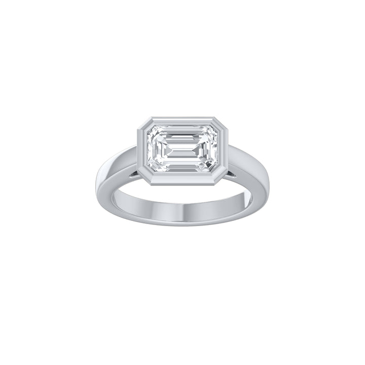 Louis Thompson Secunda Ring 9K White Gold with 2.00ct Lab Diamond