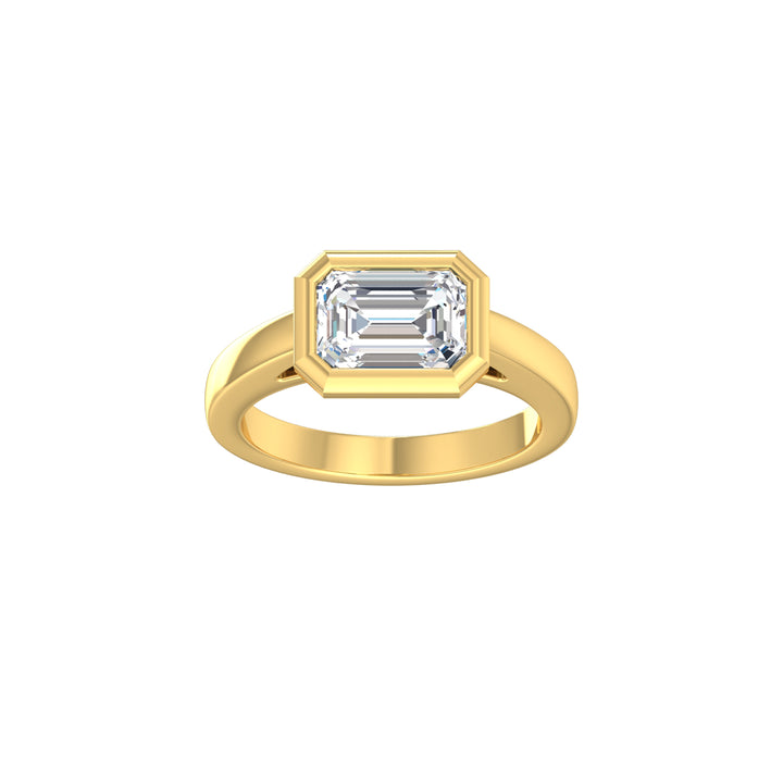 Louis Thompson Secunda Ring 9K Yellow Gold with 2.00ct Lab Diamond