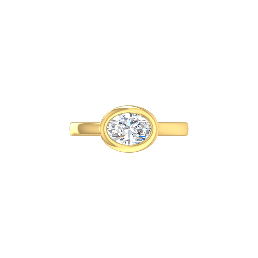 Louis Thompson Paarl Ring 9K Yellow Gold with 1.00ct Lab Diamond