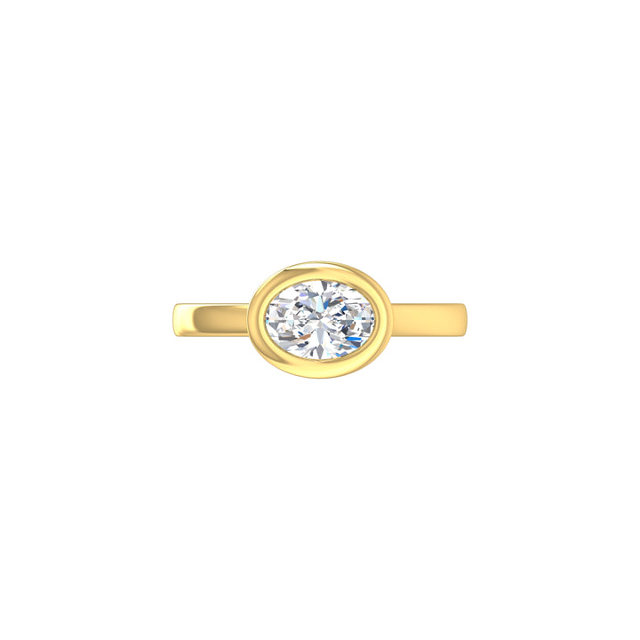 Louis Thompson Paarl Ring 9K Yellow Gold with 1.00ct Lab Diamond