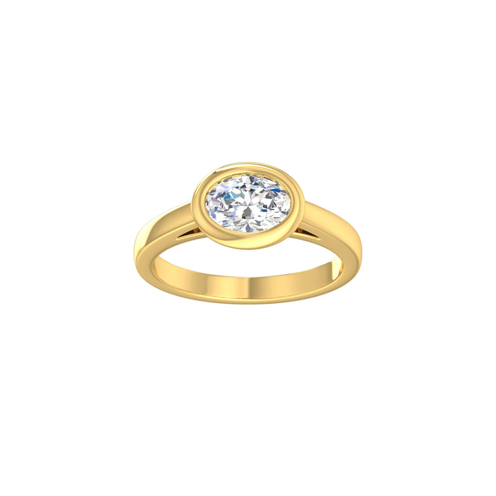 Louis Thompson Paarl Ring 9K Yellow Gold with 1.00ct Lab Diamond