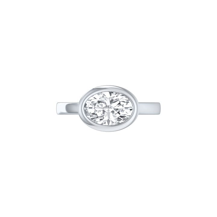 Louis Thompson Parys Ring 9K White Gold with 2.00ct Lab Diamond