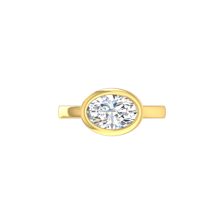 Louis Thompson Parys Ring 9K Yellow Gold with 2.00ct Lab Diamond