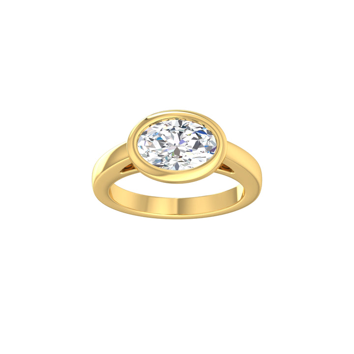 Louis Thompson Parys Ring 9K Yellow Gold with 2.00ct Lab Diamond