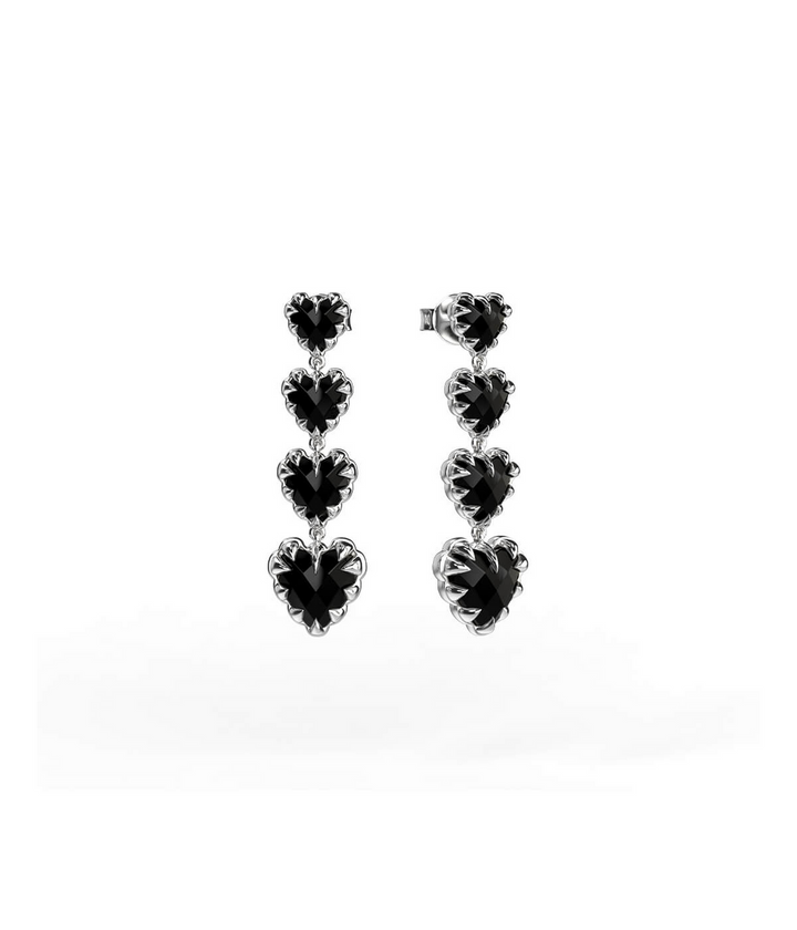 Stolen Silver Love Claw Eternity Earring