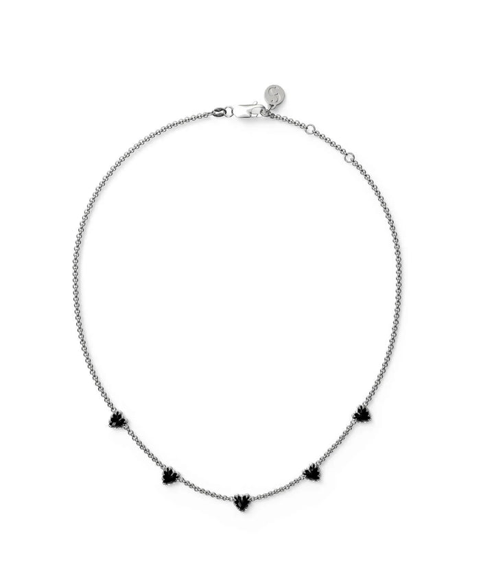 Stolen Silver Love Claw Infinity Chain Necklace