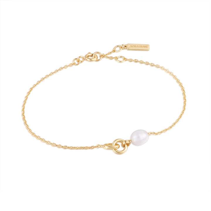 Ania Haie Pearl Link Chain Bracelet - Gold