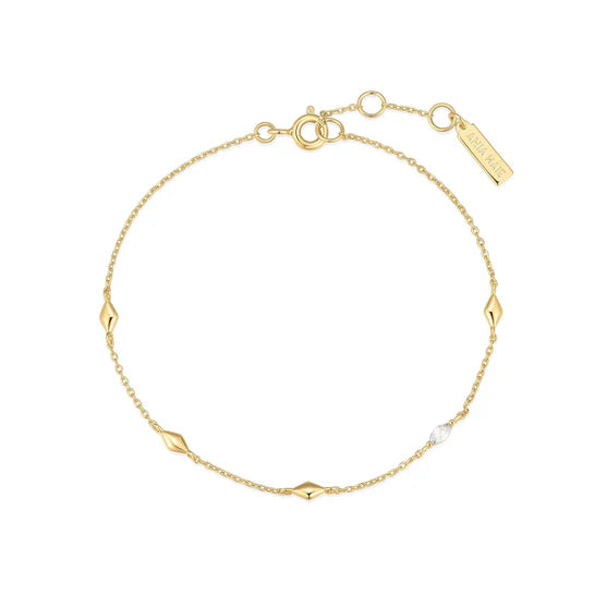Ania Haie Gold Multi Rhombus Station Bracelet