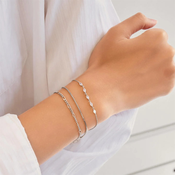 Ania Haie Luna Silver CZ Multi Marq Bracelet