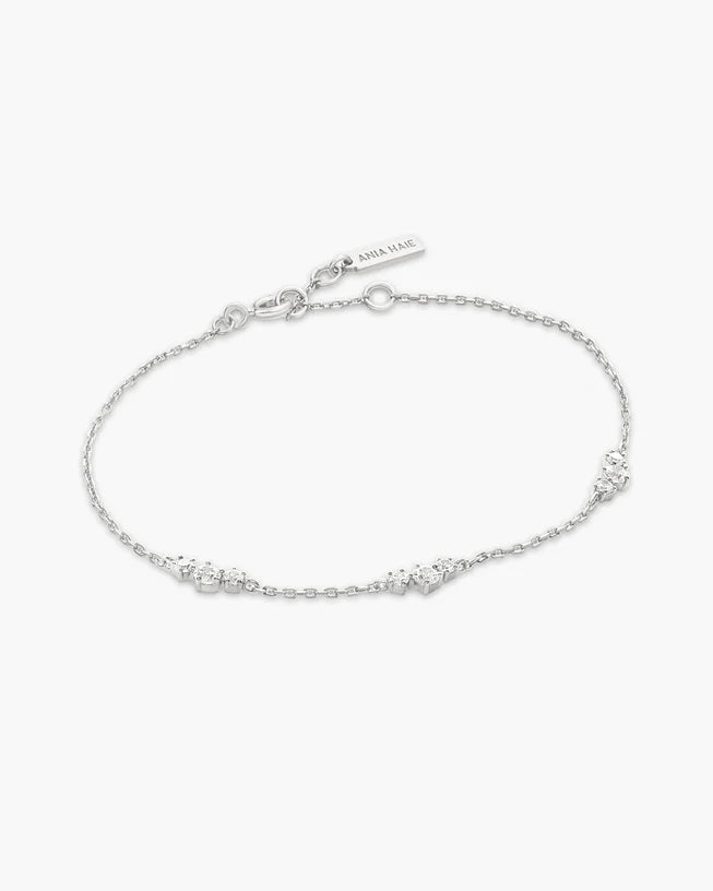 Ania Haie Silver Cluster Station Bracelet