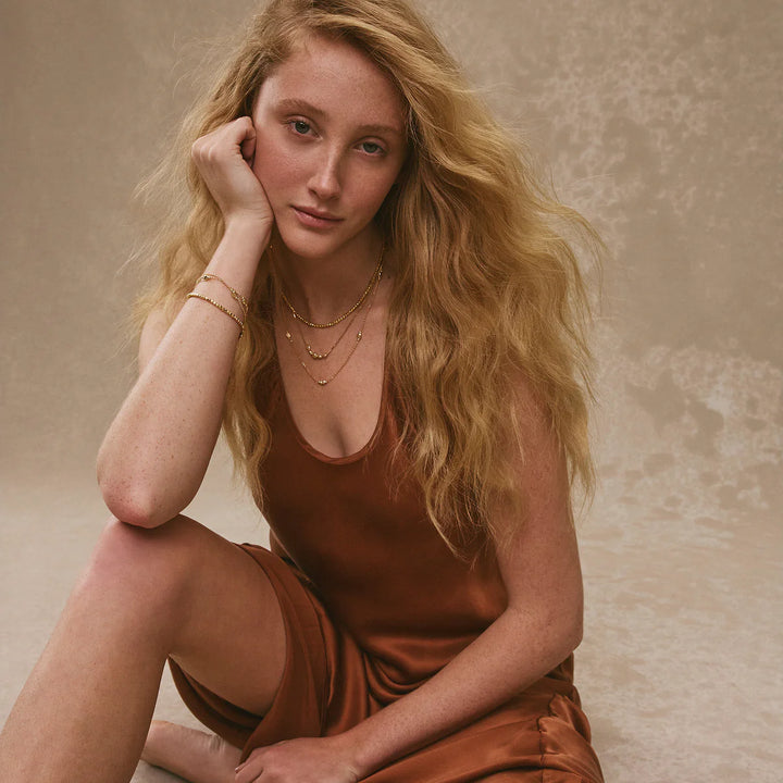 Najo Quadrille Gold Plated Necklace