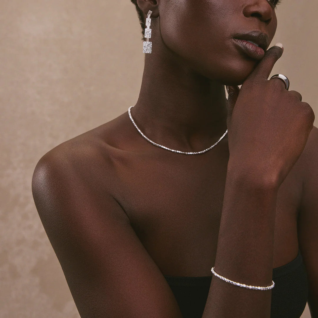 Najo Quadrille Silver Necklace