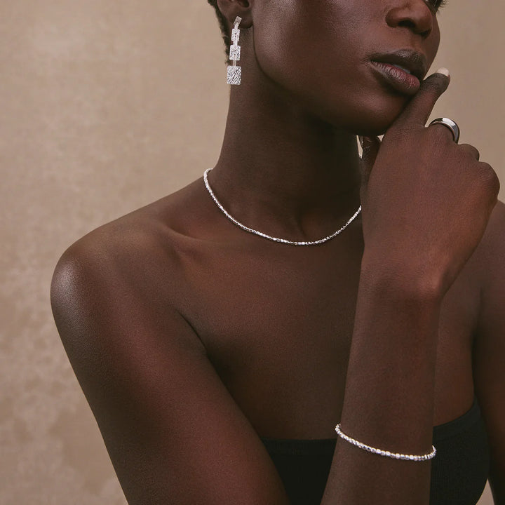 Najo Quadrille Silver Necklace