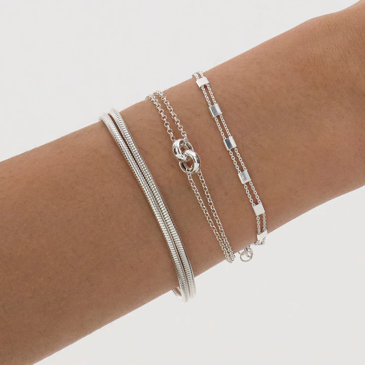 Najo Serenade Silver 18.5cm Bracelet (+3cm extension)