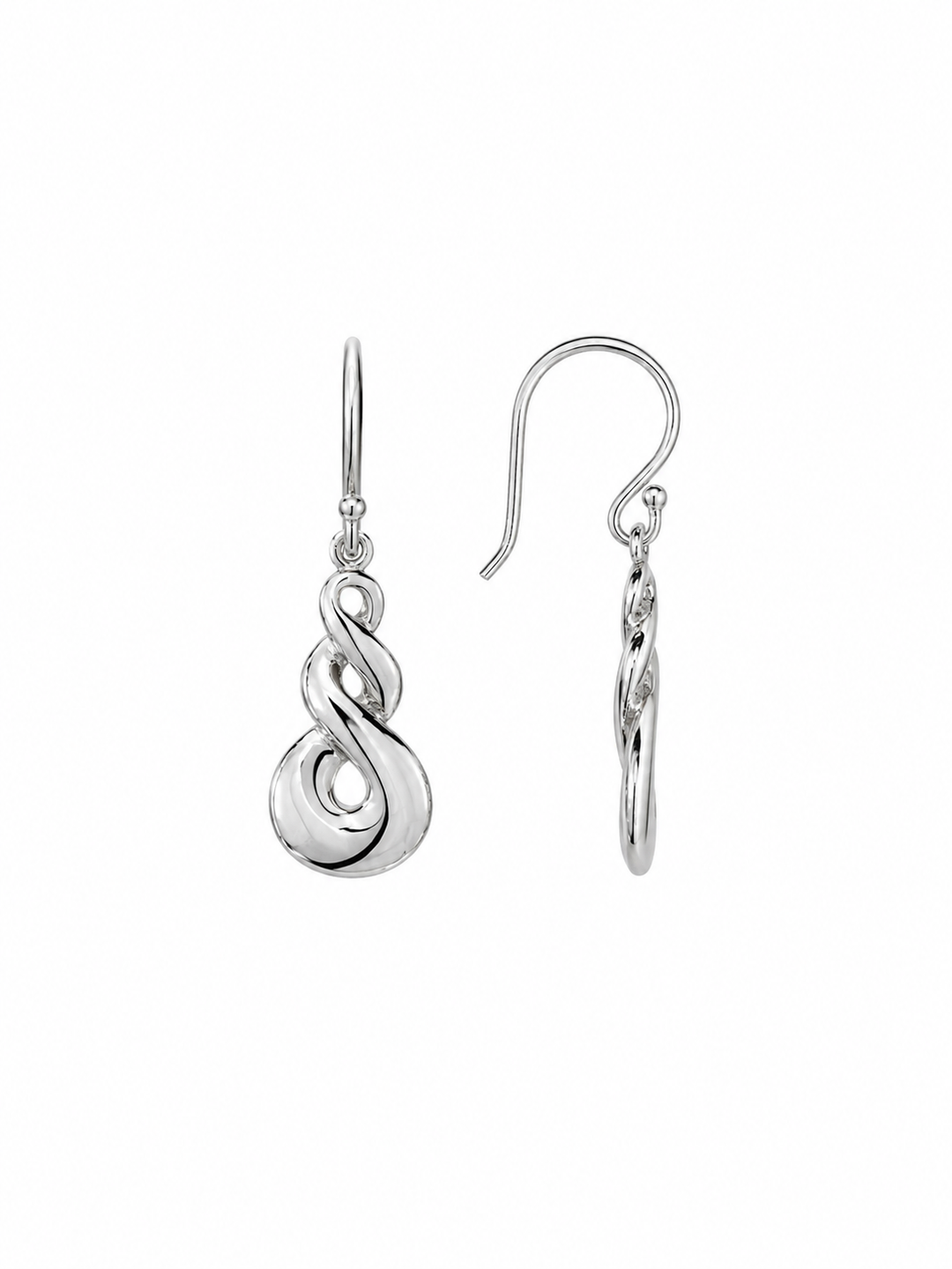LT Sterling Silver Smooth Kumara / Twist Earrings