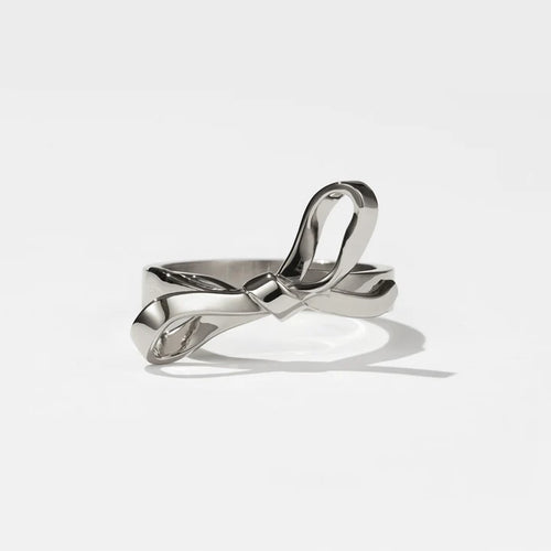 MEADOWLARK STERLING SILVER BOW RING