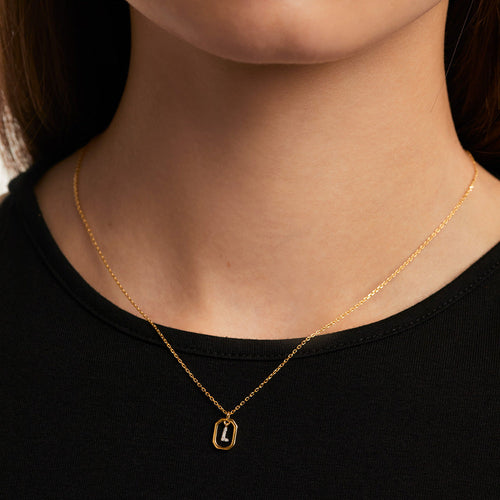 Gold Plated Letters L Necklace