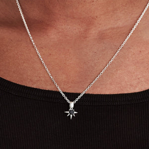 Silver Cosmic Spike Necklace