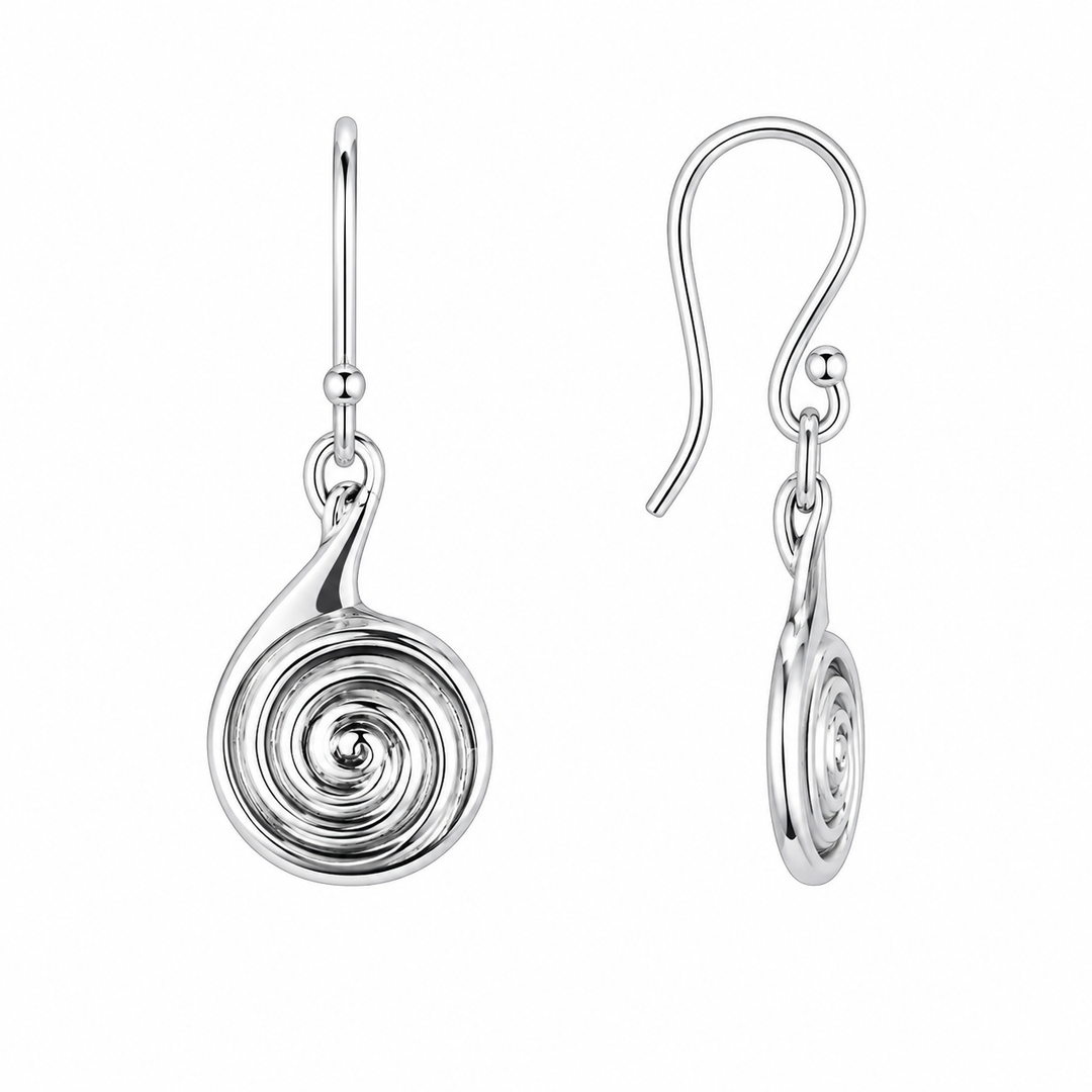 LT Sterling Silver Vortex Drop Earrings