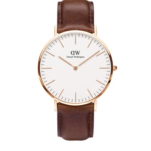 Daniel Wellington Classic Bristol White & Rose Gold 40mm