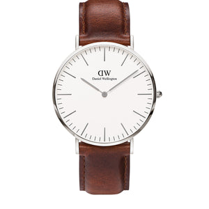 Daniel Wellington Classic St Mawes White & Silver 40mm