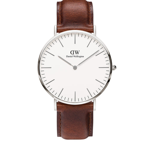 Daniel Wellington Classic St Mawes White & Silver 40mm