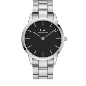 Daniel Wellington Iconic Link Silver & Black 40mm