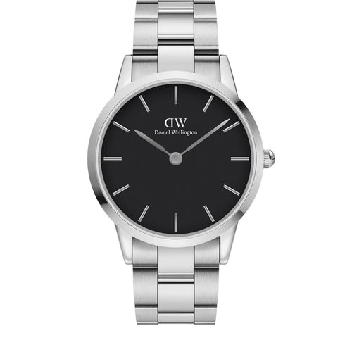 Daniel Wellington Iconic Link Silver & Black 40mm