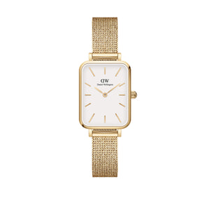 Daniel Wellington Quadro Pressed Evergold White 26x20mm