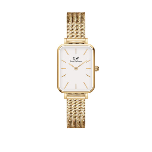 Daniel Wellington Quadro Pressed Evergold White 26x20mm