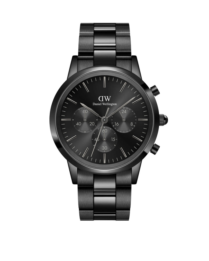 Daniel Wellington Iconic Chronograph Link Onyx Black 42mm