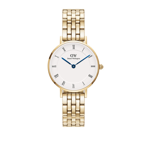 Daniel Wellington Petite Roman Numeral 5-Link Gold 28mm