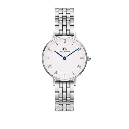 Daniel Wellington Petite Roman Numeral 5-Link Silver 28mm