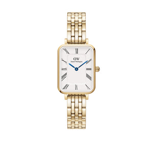 Daniel Wellington Quadro Roman Numeral 5-Link Gold 26x20mm