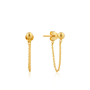 Ania Haie Gold Modern Chain Studs