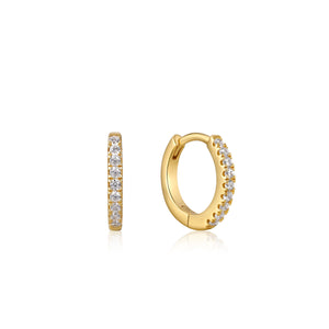 Ania Haie Gold Sparkle Huggie Hoops