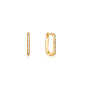 Ania Haie Gold Glam Oval Hoops