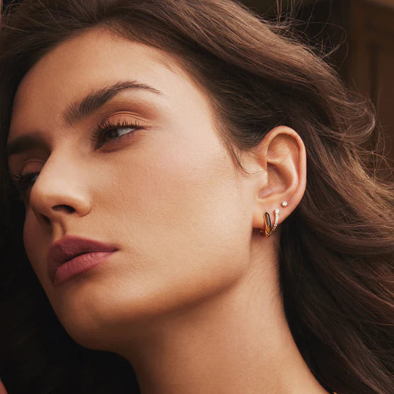 Ania Haie Gold Sparkling Pavé Huggies