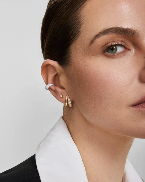 Ania Haie Gold Plated Mini Five-Prong Sparkle Stud Earrings