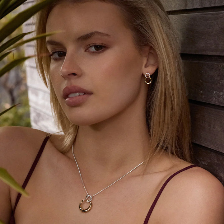 Najo Tranquila Necklace Yellow Gold/Silver (45cm)