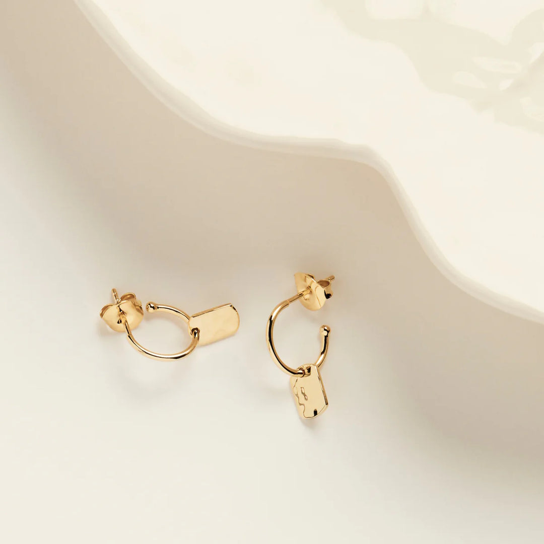 Najo Tigger Yellow Gold Earring