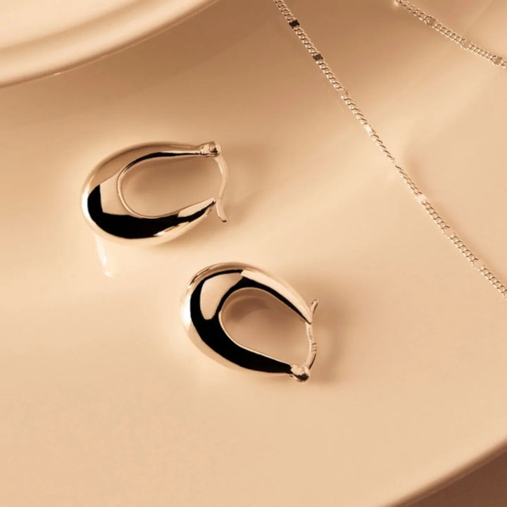 Najo Cloudland Silver Hoop Earring